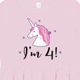 thumbnail image 4 of Inktastic 4th Birthday Cute Unicorn Girls Toddler Dress, 4 of 5
