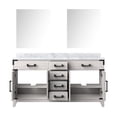 thumbnail image 6 of Harbor 60 in W x 22 in D White Oak Double Bath Vanity, Carrara Marble Top and 28 in Mirrors, 6 of 6