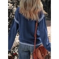 thumbnail image 2 of Jersey Dokotoo para mujer, cuello redondo, cuello redondo, manga acampanada, talla S, 2 of 6
