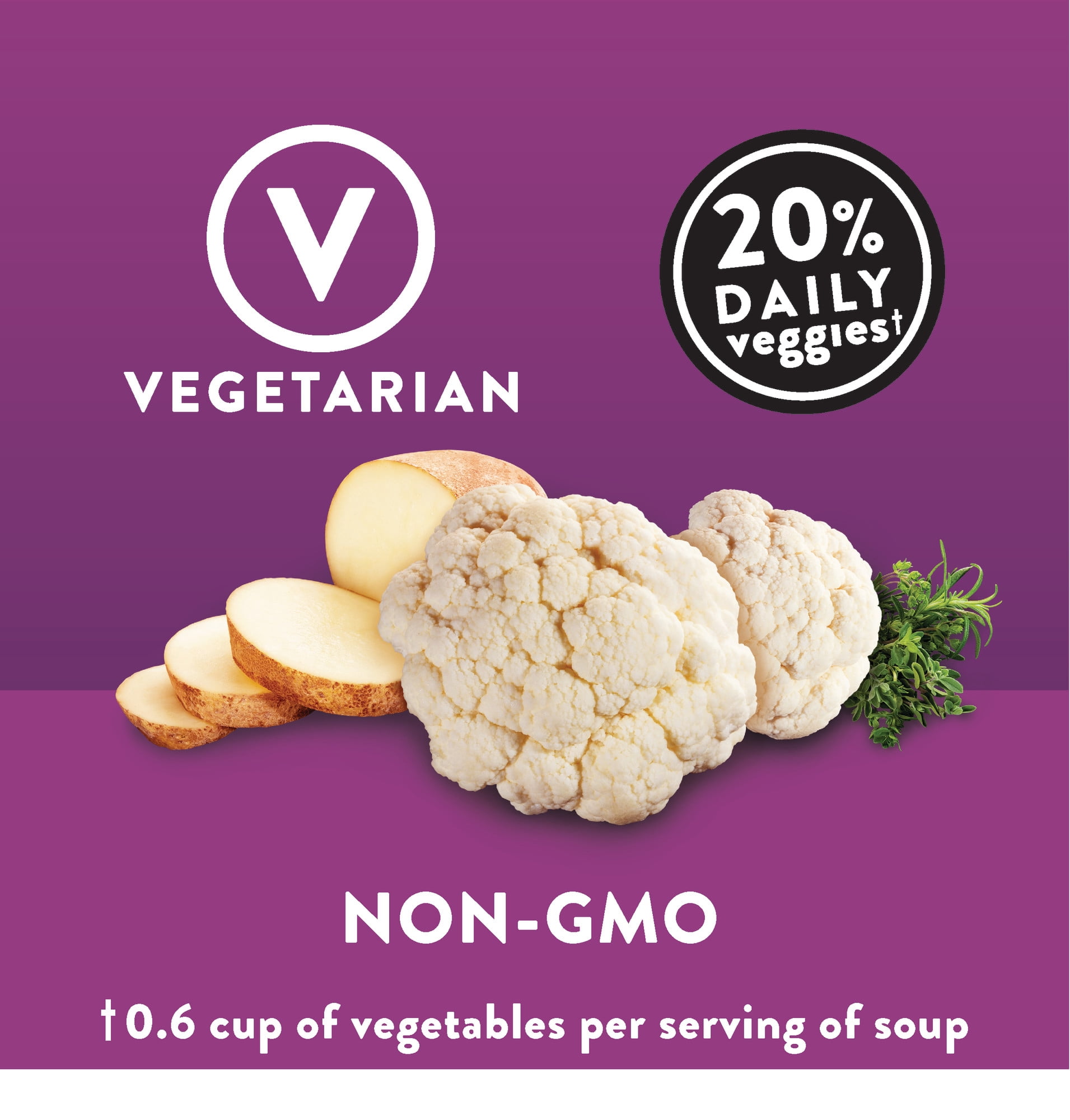 Campbell's Well Yes! Sipping Soup, Creamy Cauliflower & Potato, 11.1 oz Cup