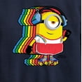 thumbnail image 3 of Despicable Me Minions - Retro Rainbow Skater - Toddler & Youth Crewneck Fleece Sweatshirt, 3 of 5
