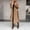 Z-Khaki, variant on Rigardu winter coats for women womens winter coats coats for women womens coatsWomen's Faux Wool Coat Blouse Thin Coat Trench Long Jacket Ladies Slim Long Belt Elegant Overcoat Outwear Brown L