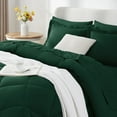 thumbnail image 3 of Set de edredón CozyLux King de microfibra verde esmeralda, 7 piezas, 3 of 8