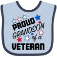 thumbnail image 3 of Inktastic Proud Grandson of a Veteran Veterans Day Boys Baby Bib, 3 of 4