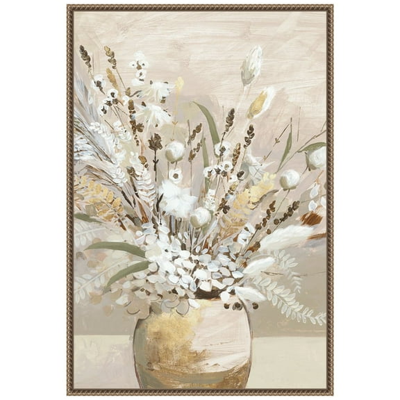 Amanti Art Torino Flowers Framed Canvas Wall Art Print