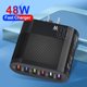 thumbnail image 5 of Cargadores de pared de 6 puertos Adaptador de cargador USB ligero para iPhone 14 13 12 Huawei, 5 of 8