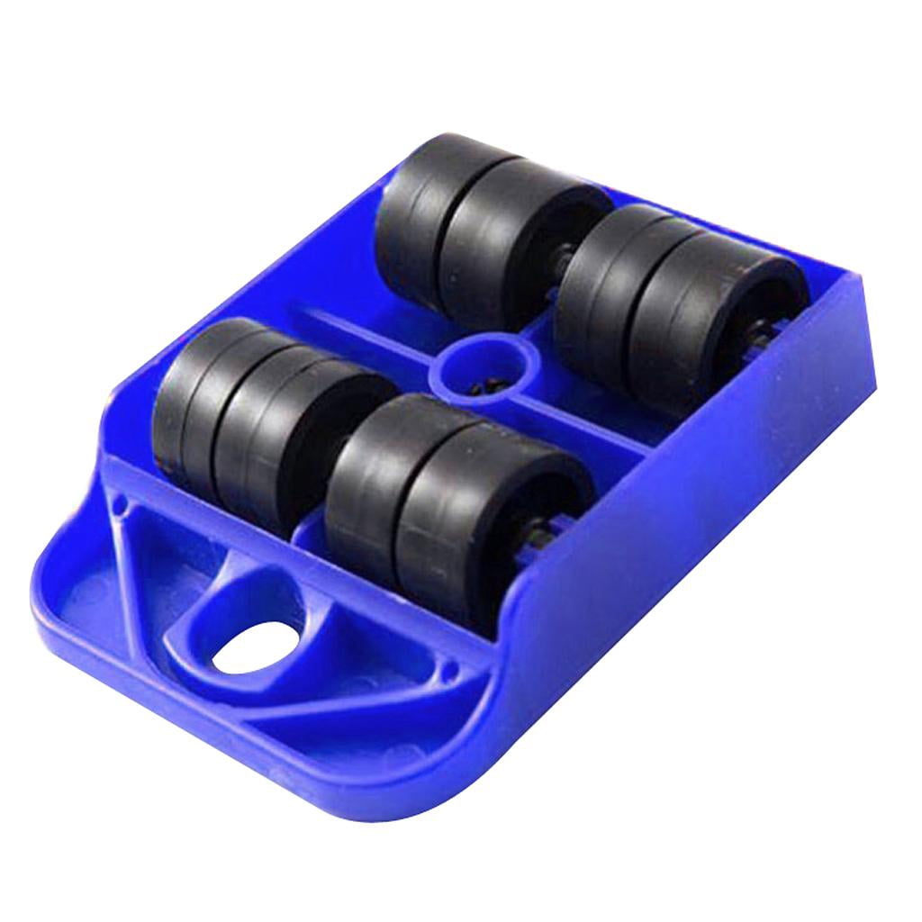 koolsoo 6xFurniture Move Tool Transport Heavy Shifter Moving Wheel Slider Blue 6 Pcs