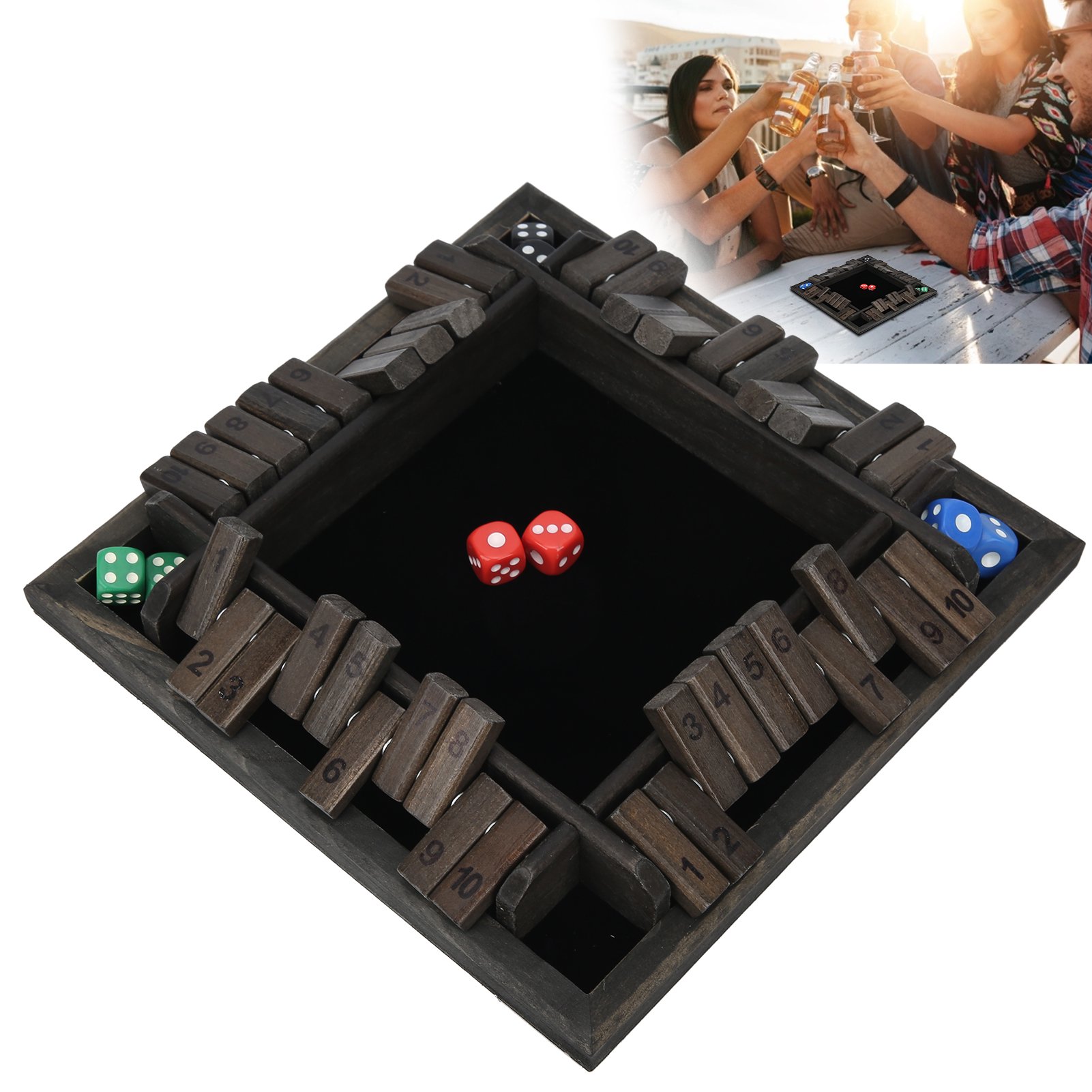 Sonew Wooden Dice Board Game,4 Sided 10 Numbers Wooden Board Game Adult Family Dice Game for Party KTV Club,Number Board Game | Walmart Canada Sonew Wooden Dice Board Game,4 Sided 10 Numbers Wooden Board Game Adult Family Dice Game for Party KTV Club,Number Board Game | Walmart Canada