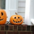 thumbnail image 2 of 3Pack Pre-lit LED Jack O' Lanterns (10", 12", 14") for Indoor/Outdoor Halloween Decor: Garden, Patio, Front Door, 2 of 6