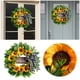 thumbnail image 3 of Corona de madera con girasoles Corona para colgar en la puerta Primavera Verano Decoración para la puerta principal y el jardín Corona decorativa, 3 of 8