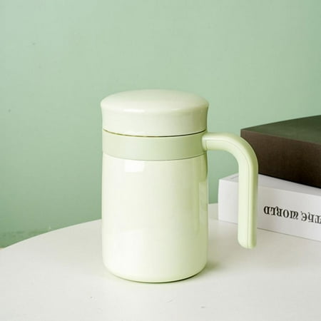 

Stainless Steel Tea Mug with Infuser and Lid，Cute Tea Cup with Filter for Steeping Loose Leaf Chinese Handmade Porcelain Teacup for Home Office.