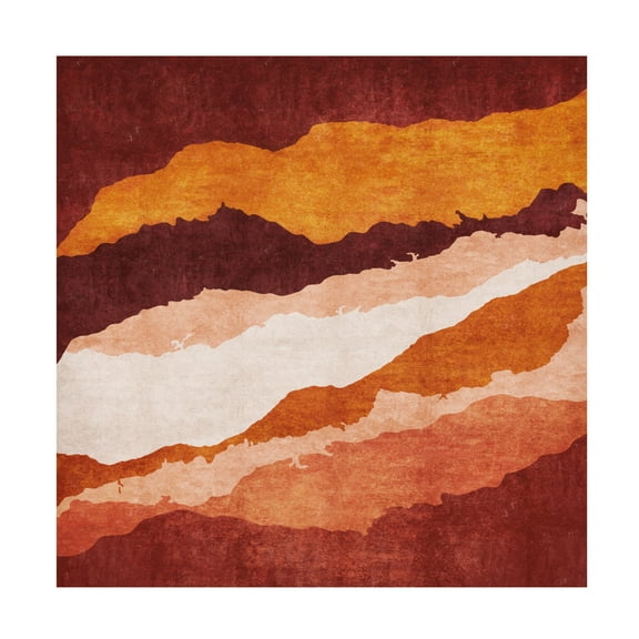 Trademark Fine Art Emel Tunaboylu Hardal Catlak Katmanlar2 Canvas Wall Art