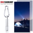 thumbnail image 1 of Luces De Emergencia Mini linterna LED portátil con llavero con hebilla, lámpara superbrillante (plata), 1 of 5