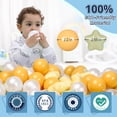 thumbnail image 3 of Pelotas para piscinas STARBOLO Star, 100 unidades, para niños pequeños, color macarrón, 3 of 9