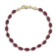 Oval Ruby Bracelet