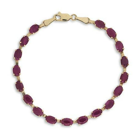 Oval Ruby Bracelet