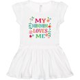 thumbnail image 3 of Inktastic My MomMom Loves Me Girls Girls Toddler Dress, 3 of 5