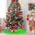 thumbnail image 4 of Coolnut Solid Color Christmas Tree Skirt Home Decoration Large Round Christmas Tree Skirt for Holiday Party Home Christmas Day Ornaments,35.4", 4 of 6