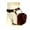 Brown, variant on Steampunk Waist Pack PU Fanny Bag Motorcycle Thigh Wallet for Women