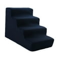 thumbnail image 4 of relayinert Dog Stairs Ladder Cat Ramp Pet Steps Multipurpose Stairs for Small Dogs Cats L 3 Step Grey Dark BLue 4 Step, 4 of 6
