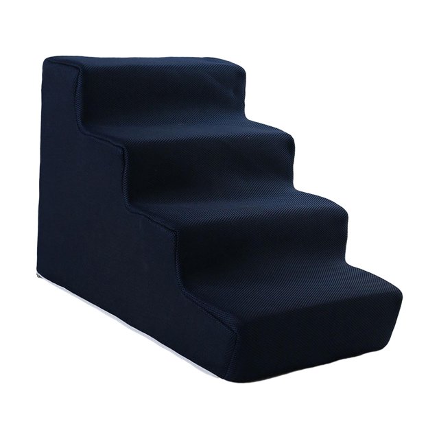 Guardoinrt Dog Stairs Ladder Cat Ramp Pet Steps Multipurpose Stairs for Small Dogs Cats L 3 Step Dark BLue Dark BLue 4 Step