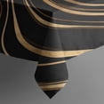 thumbnail image 3 of Black Gold Wave Marble Pattern Rectangle Tablecloth 60"x84",Waterproof Polyester Rectangle Table Cloth, Wipeable Spillproof Polyester Tablecloth for Dining, Camping, Indoor and Outdoor, 3 of 5