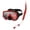 Red, variant on Adult Snorkel Set, Snorkel Pano Window Adult Snorkeling Gear, Professional Snorkel Goggles Anti-Fog Diving Mask, Anti-Leak Swim Goggles and Dry Top Snorkel for Diving, Snorkeling, Swimming