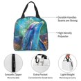 thumbnail image 5 of Defioc Colorful Winged Dolphin Print Lunch Box,Lunch Bag for Women Men Reusable Insulated Lunch Tote for Work/Office/Picnic/Travel, 5 of 6