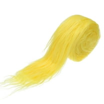 Uxcell 59" x 2" Plush Faux Fur Fabric Precut Strips, Yellow