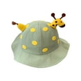 thumbnail image 1 of Sombrero de cubo para pequeños Sombrero de protección solar Sombrero de juego Plegable Lindo diseño de ciervo Sombrero de verano Sombrero de verde Hugo Sombrero de pescador para niños, 1 of 10