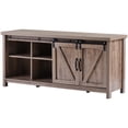 thumbnail image 3 of Yardi Yard Modern Farmhouse TV Stand Entertainment Center for TVs up to 60" w/ Sliding Barn Door, 3 of 8