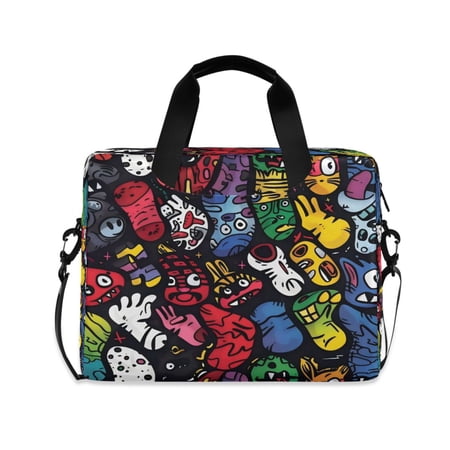 Laptop Bag Laptop Briefcase 15.7 x 3 x 11.8 Inches Laptop Bag Briefcases Laptop Storage Travel Laptop Bag Work Laptop Bag Cartoon Monster