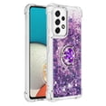 thumbnail image 2 of Funda para Samsung Galaxy A53 5G con Brillo Líquido Flotante, Purpurina, Parachoques y Anillo Giratorio Soporte, 2 of 5