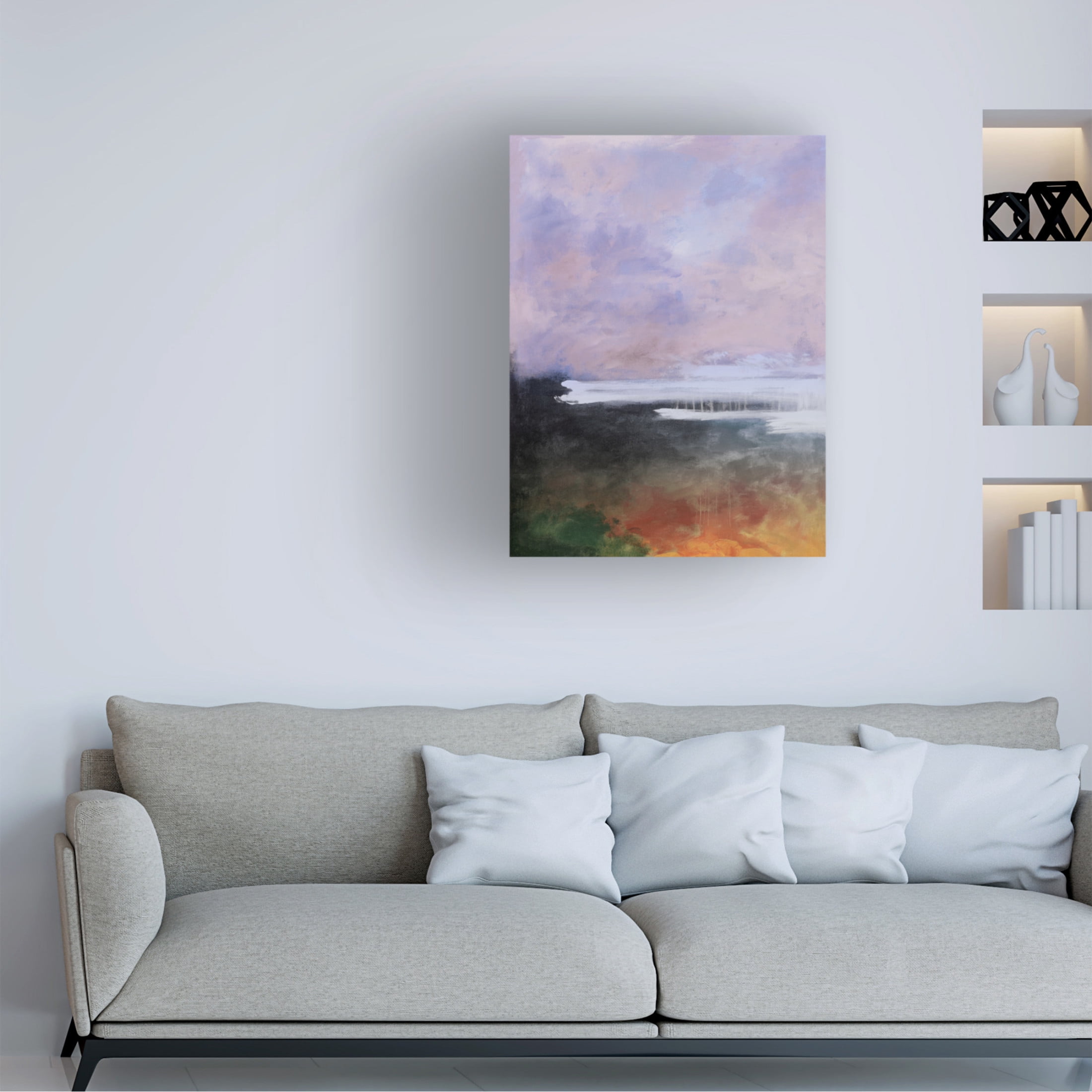 Canvas Wall Art - Pablo Esteban 'Peri Storm 2' Wall Art for Living Room, Bedroom, or Office Décor by Trademark Fine Art - 18 x 24 Inches