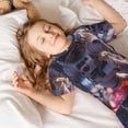 thumbnail image 4 of Balery Astronaut In Cosmic Garden Conjunto de Pijama Infantil de Manga Corta con Estampado – Ropa de Dormir de Algodón Suave-3X-Large, 4 of 5