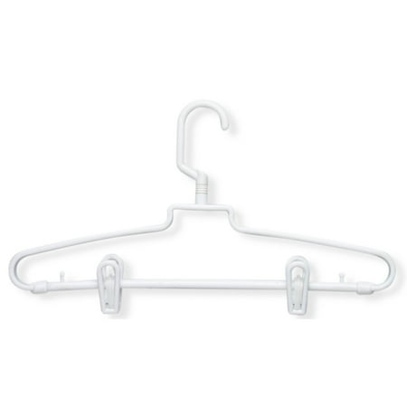 Honey Can Do 72pk Hotel-Style Hangers with Clips, White