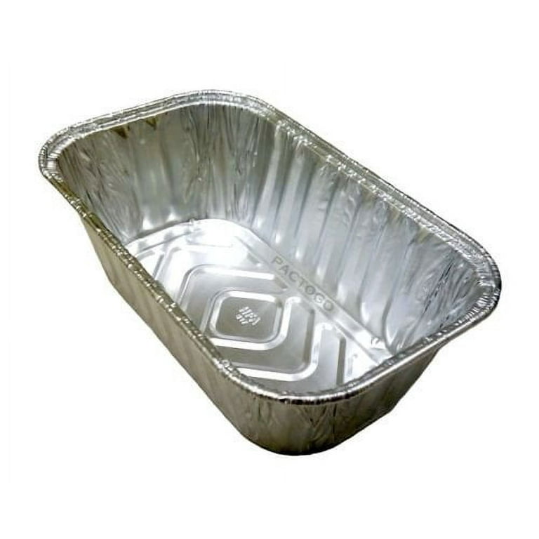 Handi-Foil 1 lb. Aluminum Mini-Loaf/Bread Baking Pan w/Clear Low
