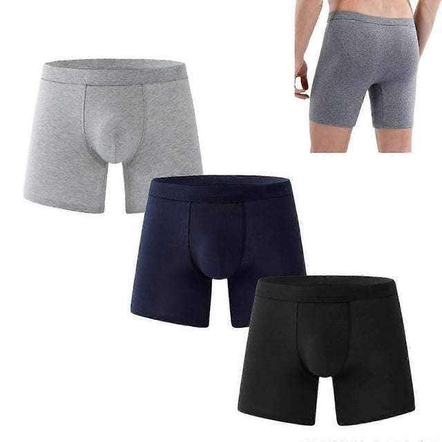 Men's Ultra-Absorbent Incontinence Boxer Briefs, Reusable Underwear, 3 Pack, Size X-Large, Comfortable Fit