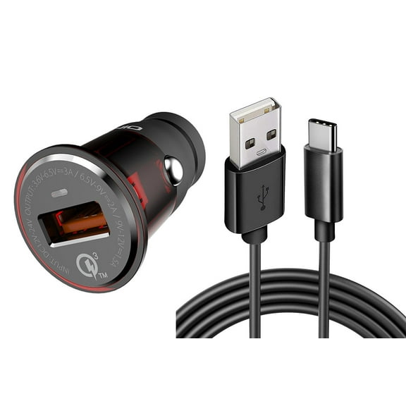 18W Fast Car Charger for Nokia C300, G100, C110, G310 5G Phones - 6ft USB-C Cable Long Power Wire TYPE-C Cord Power Adapter Quick Charge for Nokia C300, G100, C110, G310 5G Models