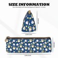 thumbnail image 4 of Xecao Star Penguin Print Leather Pencil Case -Stationery Bag Pen Holder for Work & Office, 4 of 5