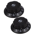 thumbnail image 3 of 2Pcs Round Black Plastic Temperature Control Knob Cover for Homeowners Kitchen Appliances, 3 of 9