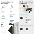 thumbnail image 4 of Amerock Highland Ridge Matte Black Closed Towel Ring, 4 of 8