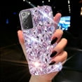 thumbnail image 6 of Samsung Galaxy Note 20 Case Diamond Case for Women 3D Glitter Sparkle Bling Case Luxury Shiny Crystal Diamond Bumper Clear Gems Cute Protective Girly Case Girls Cover(Purple), 6 of 12