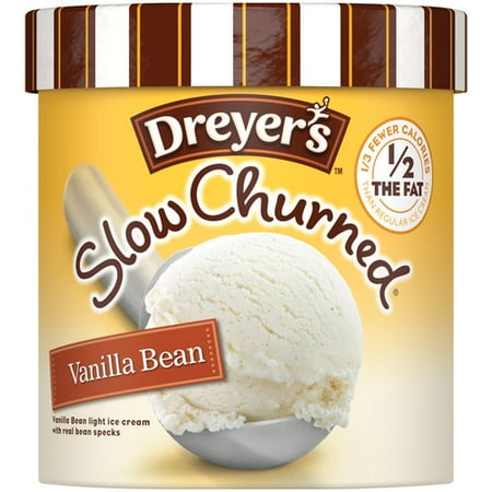 EDY'S/DREYER'S Slow Churned Vanilla Bean Light Ice Cream 1.5 qt. Carton ...