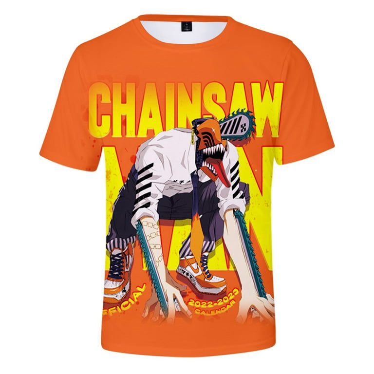 Chainsaw Man 2022 Hot Japanese Anime Merch O-neck T-shirt Women Men Short  Sleeve Casual Daily Harajuku Tee - Walmart.com