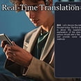 thumbnail image 4 of Vylaras Earbuds, Vylaras AI Translator Earbuds, Vylaras Earbuds Translate, 2025 New AI Headphones Language Translation, 144 Language High Accuracy Two Way Earbuds, Ear Buds Translators (Pink), 4 of 7