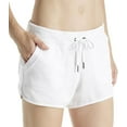 thumbnail image 2 of Calvin Klein Womens Distress Wash Rib Trim Shorts, 2 of 2