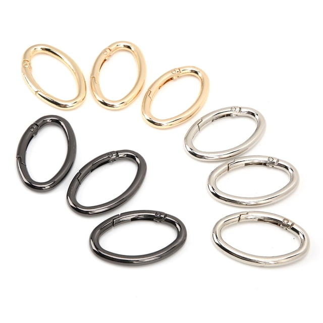 Oval Ring Buckle, Alloy Multifunctional Durable 0-Shaped 0-Shaped Ring Buckle For DIY Accessories For Key Rings Chains, Ropes, Camping S,M,L