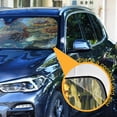 thumbnail image 3 of ALAZA Chicken Sunflower Windshield Sun Shade Car Foldable Sun Visor Block UV Rays Protector 55"x27.6", 3 of 8