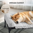 thumbnail image 2 of Cooling Elevated Dog Bed + Removable Deluxe Plush Pillow Cushion, Raised Dog Bed with Washable Bolster Mat, Breathable Teslin Mesh, No-Slip Feet, 47" x 29" Dog Couch Bed,, 2 of 12